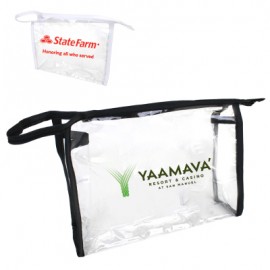 Personalized Clear Travel Pouch  Personalized Clear Travel Pouch