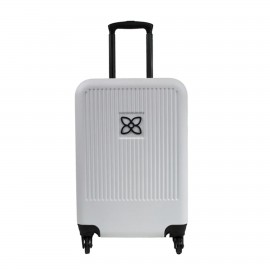 Sherpani Meridian Crushproof Carryon Luggage, White with Logo