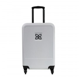 Sherpani Meridian Crushproof Carryon Luggage, White with Logo  Sherpani Meridian Crushproof Carryon Luggage, White with Logo