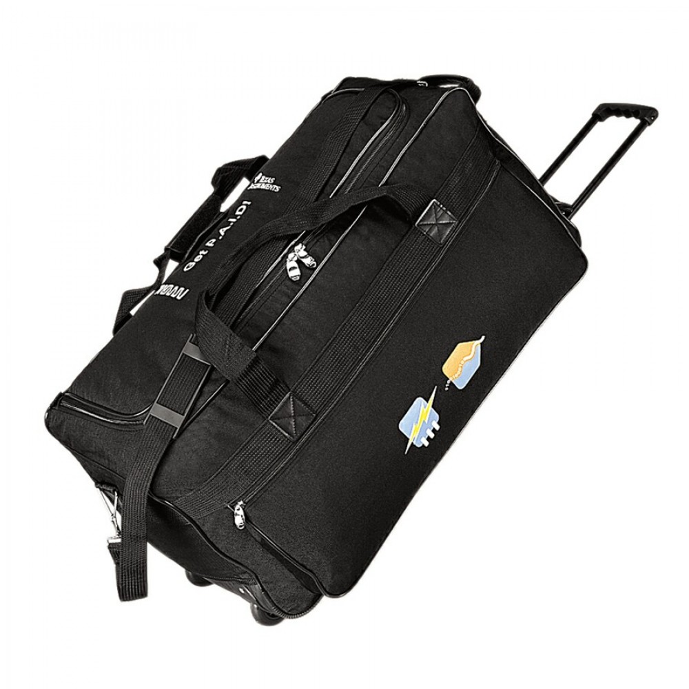 Logo Branded Wheeled Duffle Bag (25"x13"x11") Logo Branded Wheeled Duffle Bag (25"x13"x11")