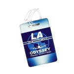 Custom Full Color Sublimated Luggage Tag w/ Flexible Plastic Loop