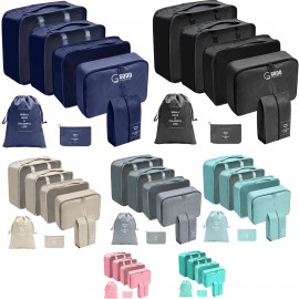 7 Set Packing Cubes Luggage Storage Organinzers with Logo  7 Set Packing Cubes Luggage Storage Organinzers with Logo