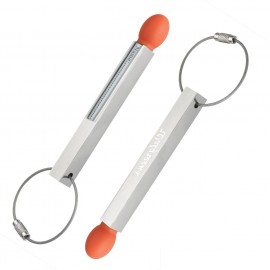 Match Shape Luggage Tag with Cable Closure with Logo