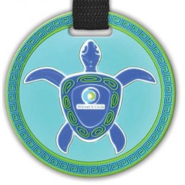 4 1/2" Custom Oversized 2D Bag Tag w/Privacy Flap Custom Printed