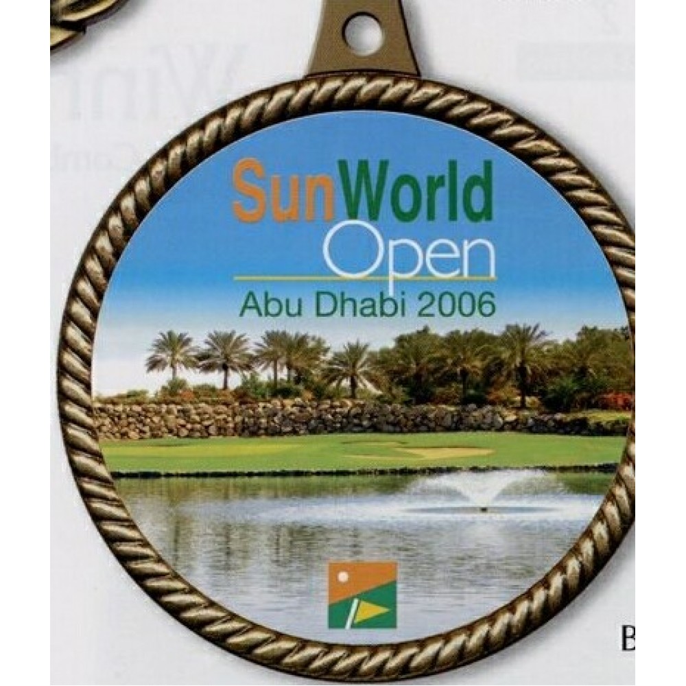 Color Magic Bag Tag w/ Rope Border 2 1/4" Custom Printed Color Magic Bag Tag w/ Rope Border 2 1/4" Custom Printed