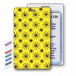 Custom Printed Lenticular Yellow Animated Image Spinning Wheels Luggage Tag (Custom)