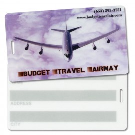 Laminated Luggage Tag (2-7/8"x5") with Logo