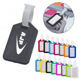 Shiny Plastic Luggage Tag with Logo  Shiny Plastic Luggage Tag with Logo