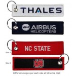 Logo Branded Medium Size Embroidered Key Tag