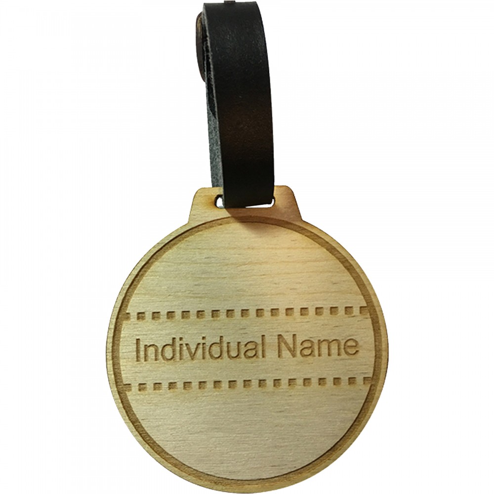 Wood Golf Bag Tags - 2" H x 2" W with Logo