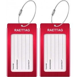 Personalized Luggage Tags Business Card Holder Aluminum Travel ID Bag Tag