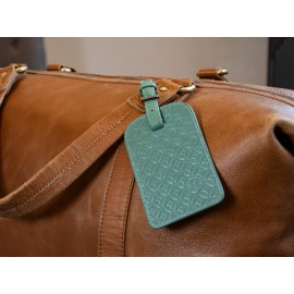 Leather Luggage Tag with Logo