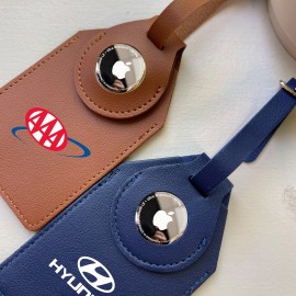 Promotional PU Luggage Tag with AirTag Holder
