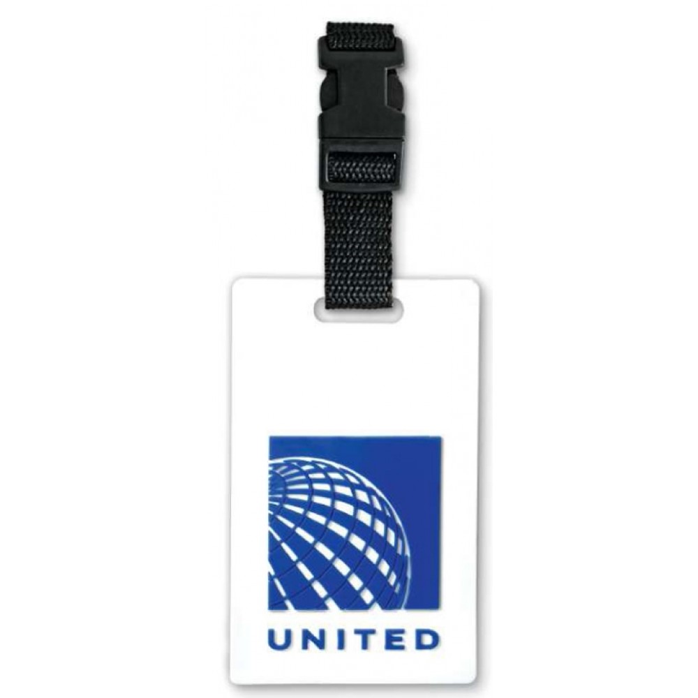 3" Rubber Softies Bag Tag w/Vinyl Buckle Logo Branded 3" Rubber Softies Bag Tag w/Vinyl Buckle Logo Branded