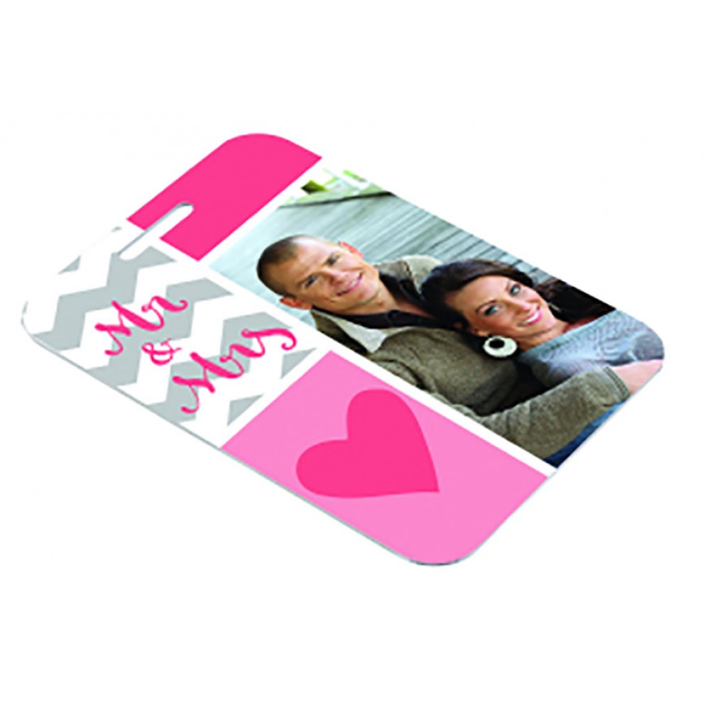 Logo Branded 2.75" x 4" - Rectangle Aluminum Bag Tag Logo Branded 2.75" x 4" - Rectangle Aluminum Bag Tag