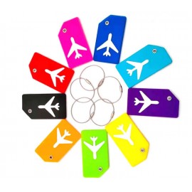 Logo Branded Silicone Luggage Tag With Name ID Card