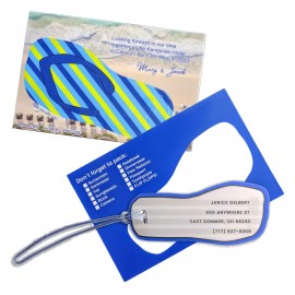 Flip Flop Luggage Tag (6"x4") with Logo  Flip Flop Luggage Tag (6"x4") with Logo