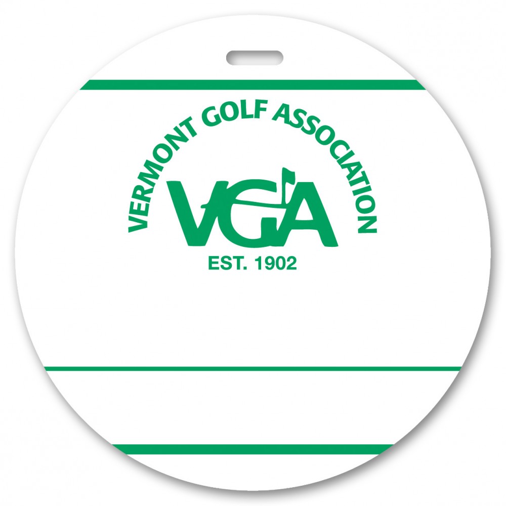 Custom Imprinted Round Write-On Tag (4") Custom Imprinted Round Write-On Tag (4")