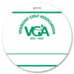 Custom Imprinted Round Write-On Tag (4")