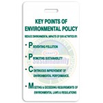 Laminated Event Tag (2" x 3.5") Rectangle Logo Branded