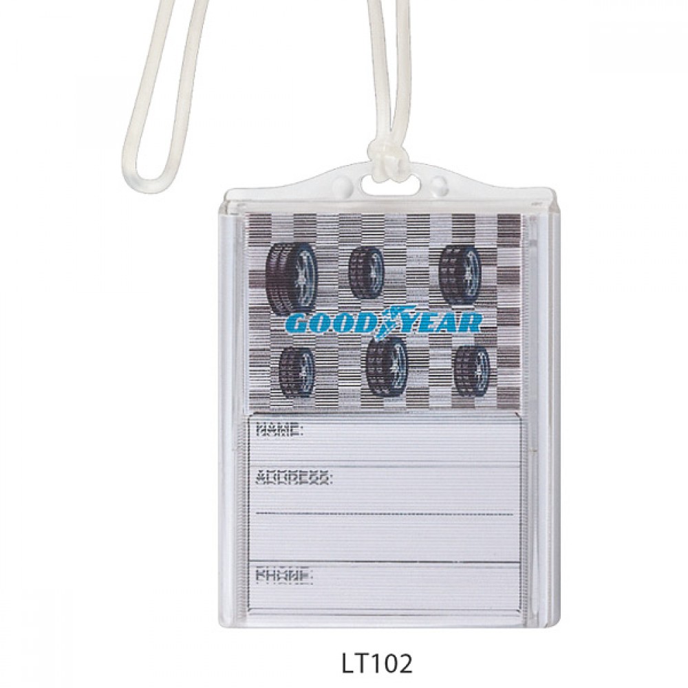 Personalized Logo In-Motion Luggage Tag (Tires)