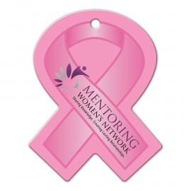 Awareness Ribbon Shaped Luggage Tag with Logo