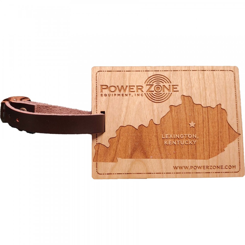 Hardwood State Luggage Tags with Logo