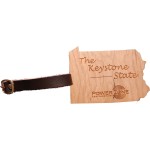 Hardwood State Luggage Tags with Logo