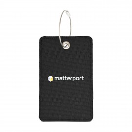 Custom American Tourister Zoom Turbo Recycled rPET Luggage Tag - Black