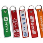 Logo Branded Embroidery Key Chain Tag