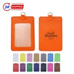Vertical PU Workpad Card Holder Tag with Logo