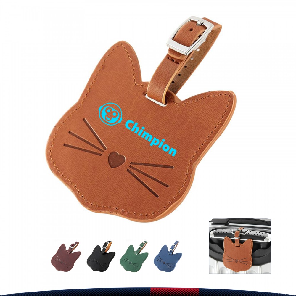 Cat Luggage Tag with Logo