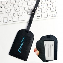 PU Leather Suitcase Tags Luggage Tags Travel Bag Labels with Logo