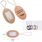 Personalized Leather Luggage Tag for Suitcase