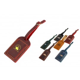 Personalized Vintage Crazy Horse Luggage Tag