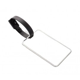 Zinc Alloy Luggage Tag W/ Adjustable Strap with Logo  Zinc Alloy Luggage Tag W/ Adjustable Strap with Logo