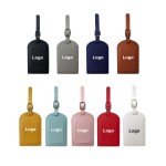 PU Leather Luggage Tags PU Leather Name ID Labels Privacy Luggage Labels for Travel Bag Suitcase with Logo