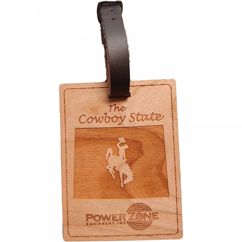 Hardwood State Luggage Tags with Logo