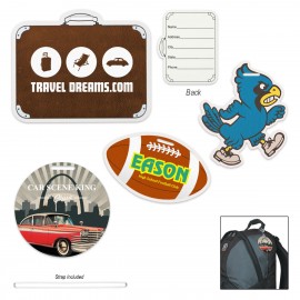 Custom Custom Die Cut Luggage Tag  Custom Custom Die Cut Luggage Tag
