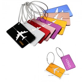 Promotional Aluminum Airplane Pattern Travel Luggage Tag