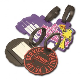 Logo Branded Full Custom PVC Luggage Tag