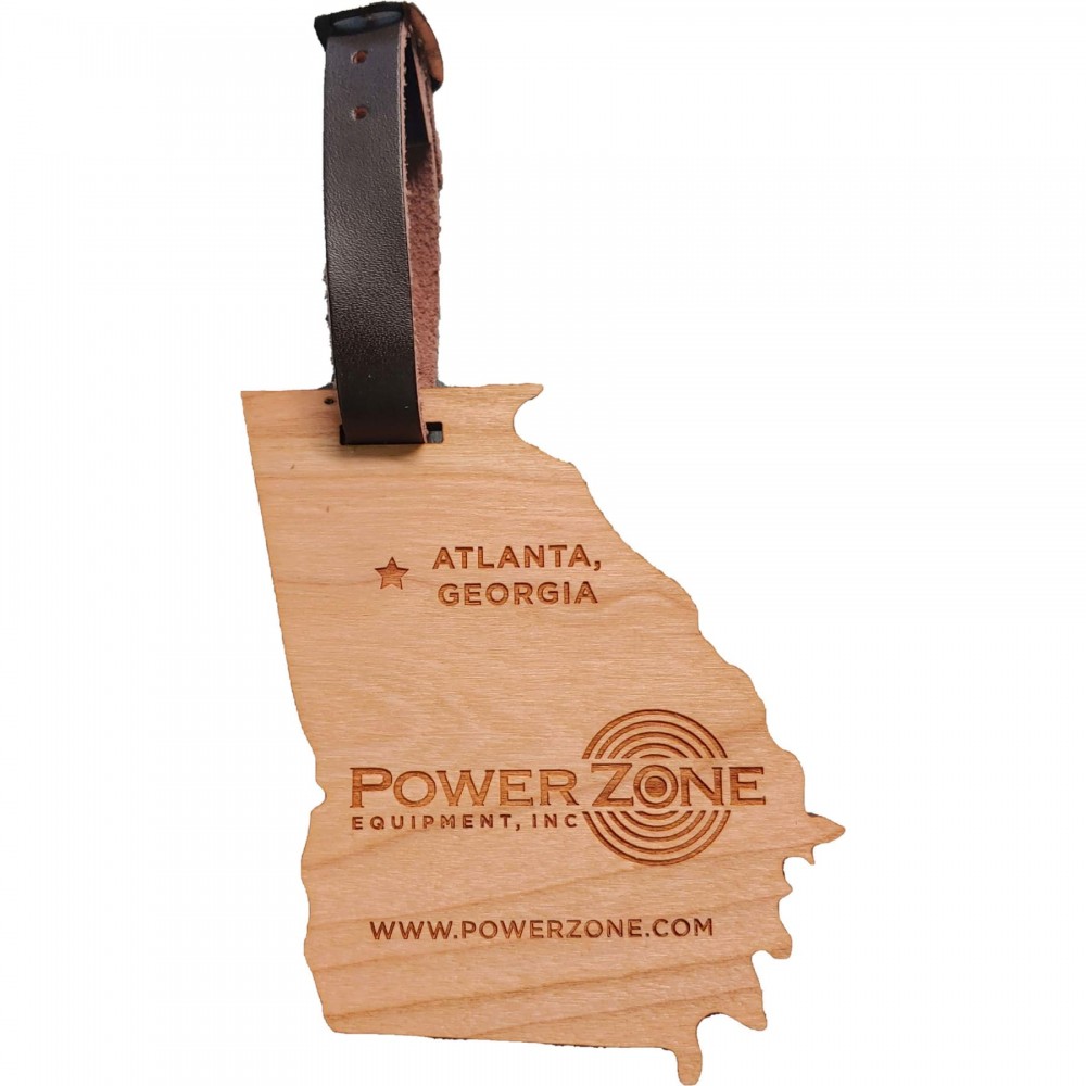 Hardwood State Luggage Tags with Logo