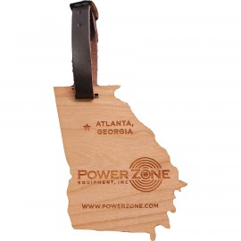 Hardwood State Luggage Tags with Logo
