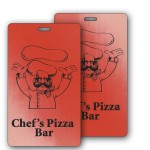 Lenticular Red/White Changing Colors Luggage Tag (Custom) Custom Imprinted