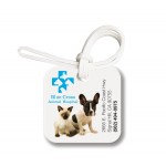 Small Square ID Tag Bag & Luggage Tag - Full Color with Logo