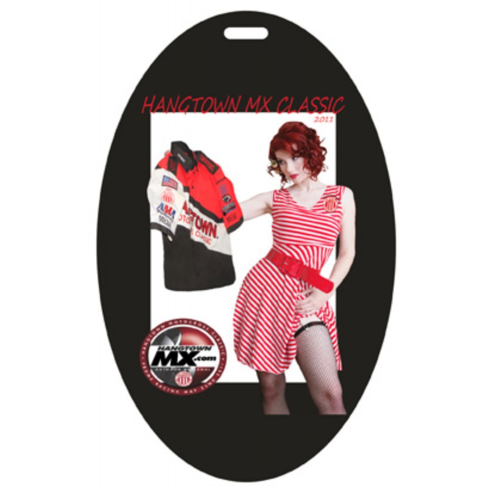 Laminated Event Tag - Oval (3.5"x5.5") Logo Branded Laminated Event Tag - Oval (3.5"x5.5") Logo Branded