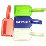 Custom Rectangular Luggage Tag with Durable Rubber Buckle Strap