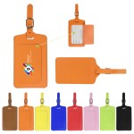 Personalized Flip Open PU Leather Luggage Tag