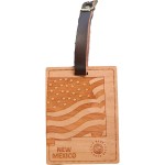 Custom Hardwood State Luggage Tags