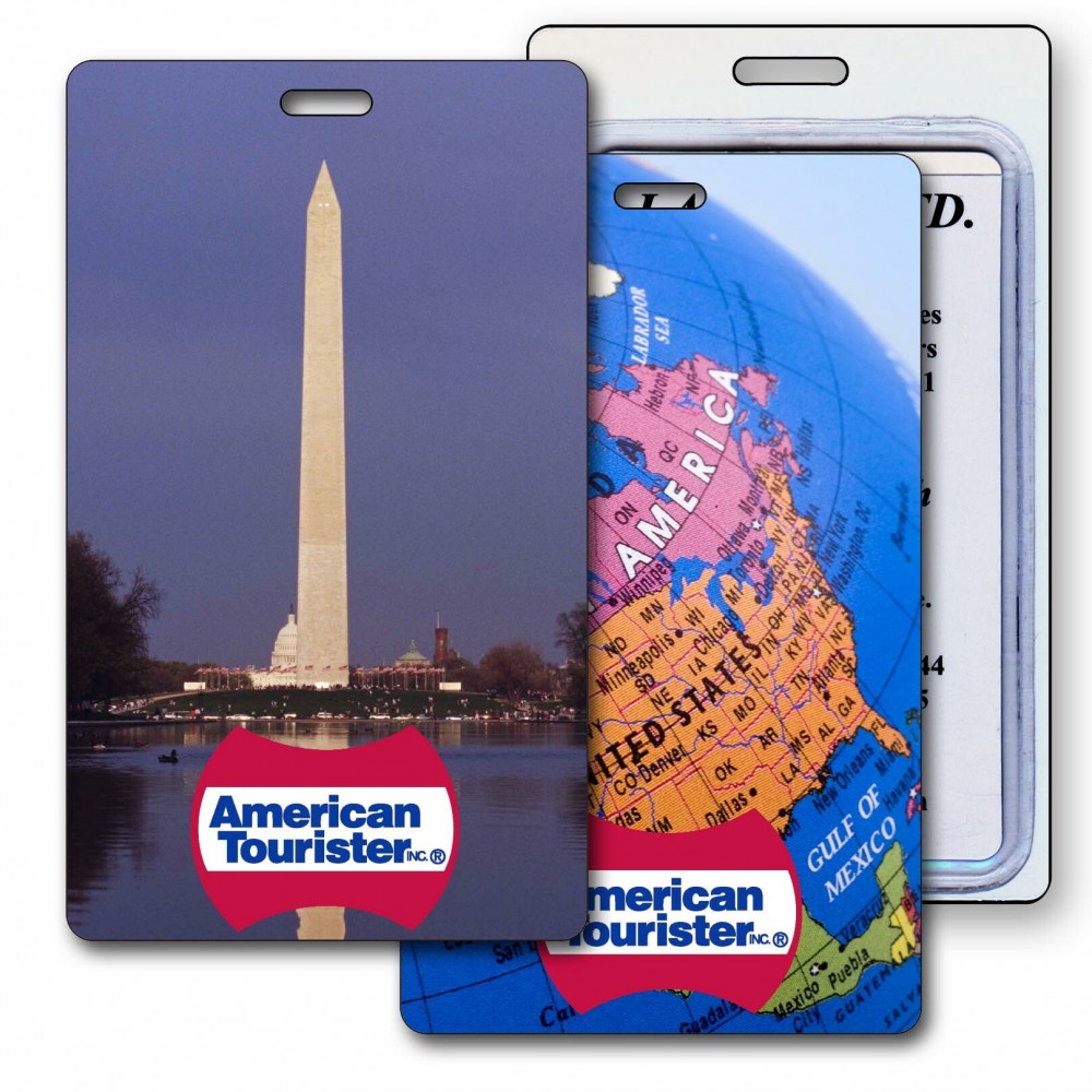 3D Lenticular Luggage Tag (Full Custom Designed) Logo Branded 3D Lenticular Luggage Tag (Full Custom Designed) Logo Branded